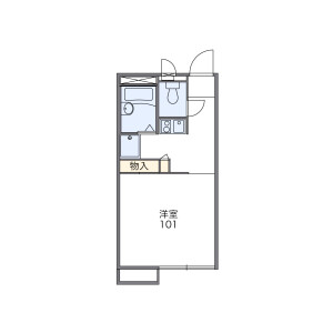 1K Apartment in Tamacho - Fuchu-shi Floorplan