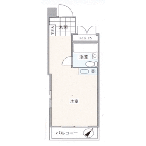 1R {building type} in Senzoku - Taito-ku Floorplan