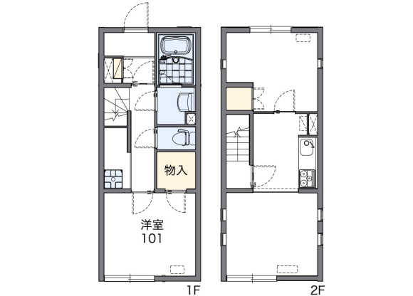 2LDK Apartment to Rent in Otaru-shi Floorplan