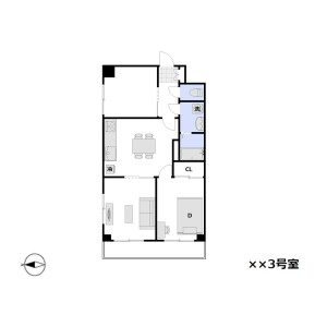 3DK Mansion in Higashikasai - Edogawa-ku Floorplan
