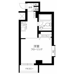 1K Mansion in Kandamisakicho - Chiyoda-ku Floorplan