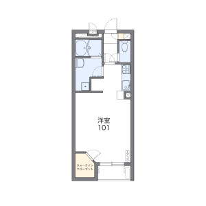 1K Apartment in Kuzumichuo - Narita-shi Floorplan