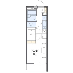 1K Mansion in Aoki - Kawaguchi-shi Floorplan