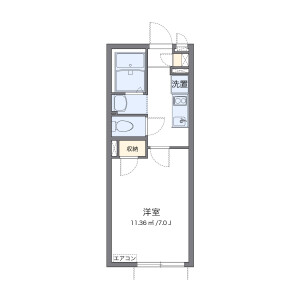 1K Apartment in Nishiochiai - Shinjuku-ku Floorplan