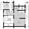 2DK Apartment to Rent in Hiratsuka-shi Floorplan