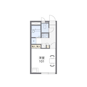 1K Apartment in Miyake - Hiroshima-shi Saeki-ku Floorplan