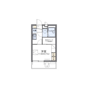1K Mansion in Yokoyamadai - Sagamihara-shi Chuo-ku Floorplan