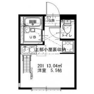 1R Apartment in Shirahata kamicho - Yokohama-shi Kanagawa-ku Floorplan