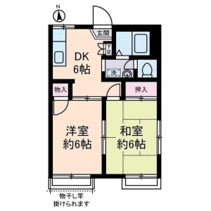 2DK Apartment in Futabacho - Itabashi-ku Floorplan