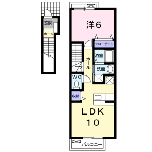 1LDK Apartment in Megurohoncho - Meguro-ku Floorplan