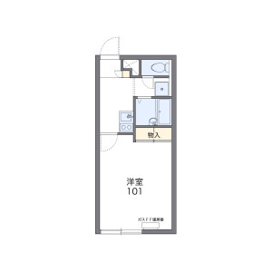 1K Apartment in Kita2-johigashi - Sapporo-shi Chuo-ku Floorplan