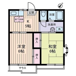 2K Apartment in Suwa - Kawasaki-shi Takatsu-ku Floorplan