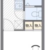 神户市北区出租中的1K公寓 房屋布局
