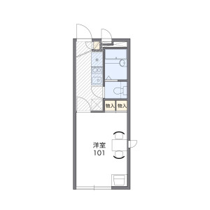 1K Apartment in Suzurandaiminamimachi - Kobe-shi Kita-ku Floorplan