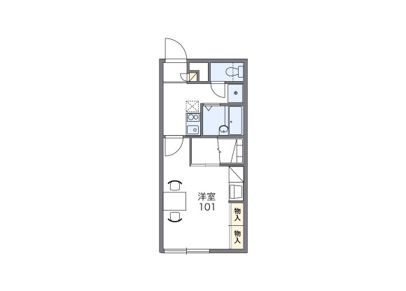 1K Apartment to Rent in Eniwa-shi Floorplan