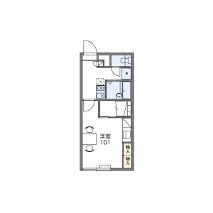 1K Apartment in Kitago 4-jo - Sapporo-shi Shiroishi-ku Floorplan