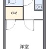 堺市堺区出租中的1K公寓大厦 房屋布局