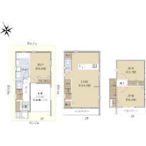 2SLDK {building type} in Sekimae - Musashino-shi Floorplan