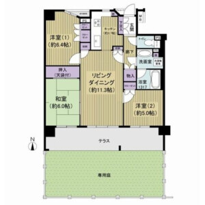 3LDK Mansion in Suenaga - Kawasaki-shi Takatsu-ku Floorplan