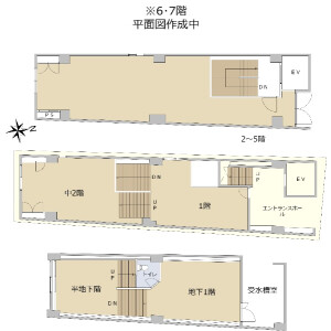 Whole Building {building type} in Dogenzaka - Shibuya-ku Floorplan