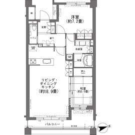 2LDK {building type} in Baiencho - Atami-shi Floorplan