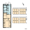1K Apartment to Rent in Iwakuni-shi Layout Drawing