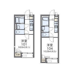 1K Apartment in Shimizugaoka - Yokohama-shi Minami-ku Floorplan
