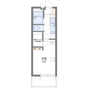 1K Mansion in Ayanochohigashi - Sakai-shi Sakai-ku Floorplan