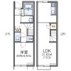 1LDK Apartment to Rent in Gyoda-shi Floorplan