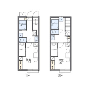 1K Apartment in Bubaicho - Fuchu-shi Floorplan
