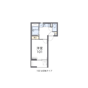1K Apartment in Mukaicho - Yokohama-shi Tsurumi-ku Floorplan