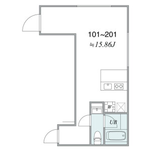 1LDK Mansion in Nagasaki - Toshima-ku Floorplan