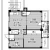 3DK Apartment to Rent in Katano-shi Floorplan