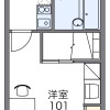 1K Apartment to Rent in Urasoe-shi Floorplan