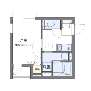丰岛区長崎-1K公寓 楼层布局