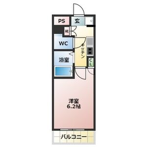 1K Mansion in Ebisuminami - Shibuya-ku Floorplan
