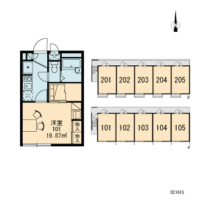 1K Apartment in Izumicho - Nishitokyo-shi Floorplan