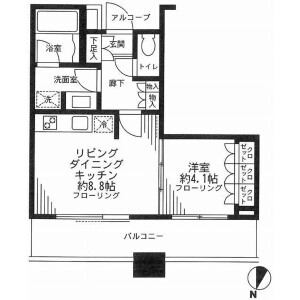 1LDK Mansion in Shibuya - Shibuya-ku Floorplan
