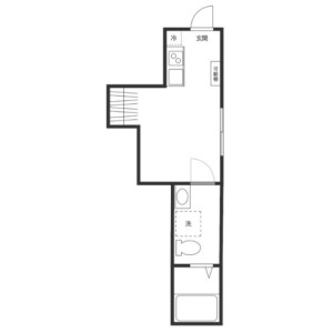 1R Apartment in Tairamachi - Meguro-ku Floorplan