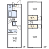 2DK Apartment to Rent in Sendai-shi Aoba-ku Floorplan