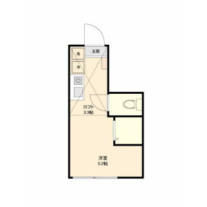1R Apartment in Ikebukurohoncho - Toshima-ku Floorplan