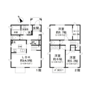 3LDK House in Hommoku osatocho - Yokohama-shi Naka-ku Floorplan