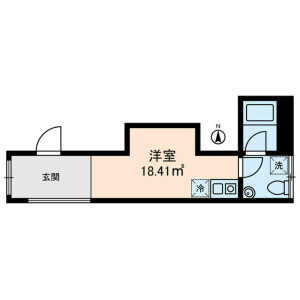 1R Mansion in Minowa - Taito-ku Floorplan