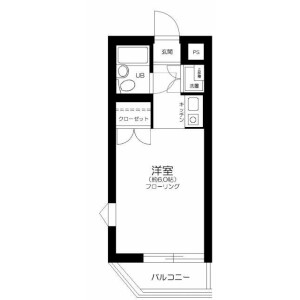 1R Mansion in Maenocho - Itabashi-ku Floorplan
