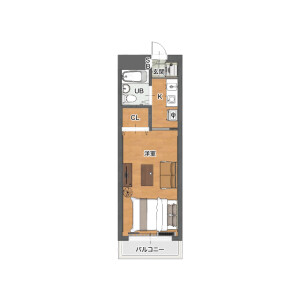 1R Mansion in Saiwaicho - Atsugi-shi Floorplan