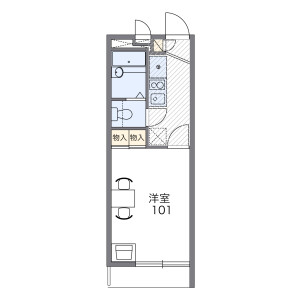 1K Mansion in Fukumachi - Osaka-shi Nishiyodogawa-ku Floorplan