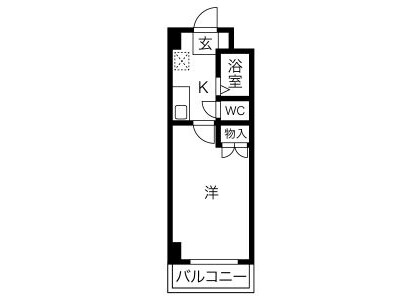 1K Apartment to Rent in Niwa-gun Oguchi-cho Floorplan