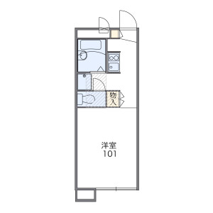 1K Apartment in Sakai - Musashino-shi Floorplan