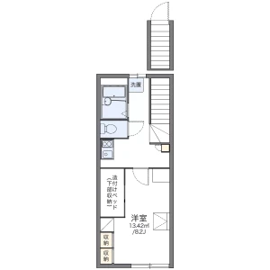 1K Apartment in Motomachi - Kiyose-shi Floorplan