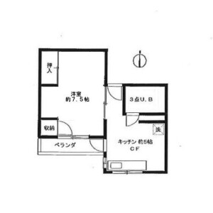 1K Apartment in Taito - Taito-ku Floorplan